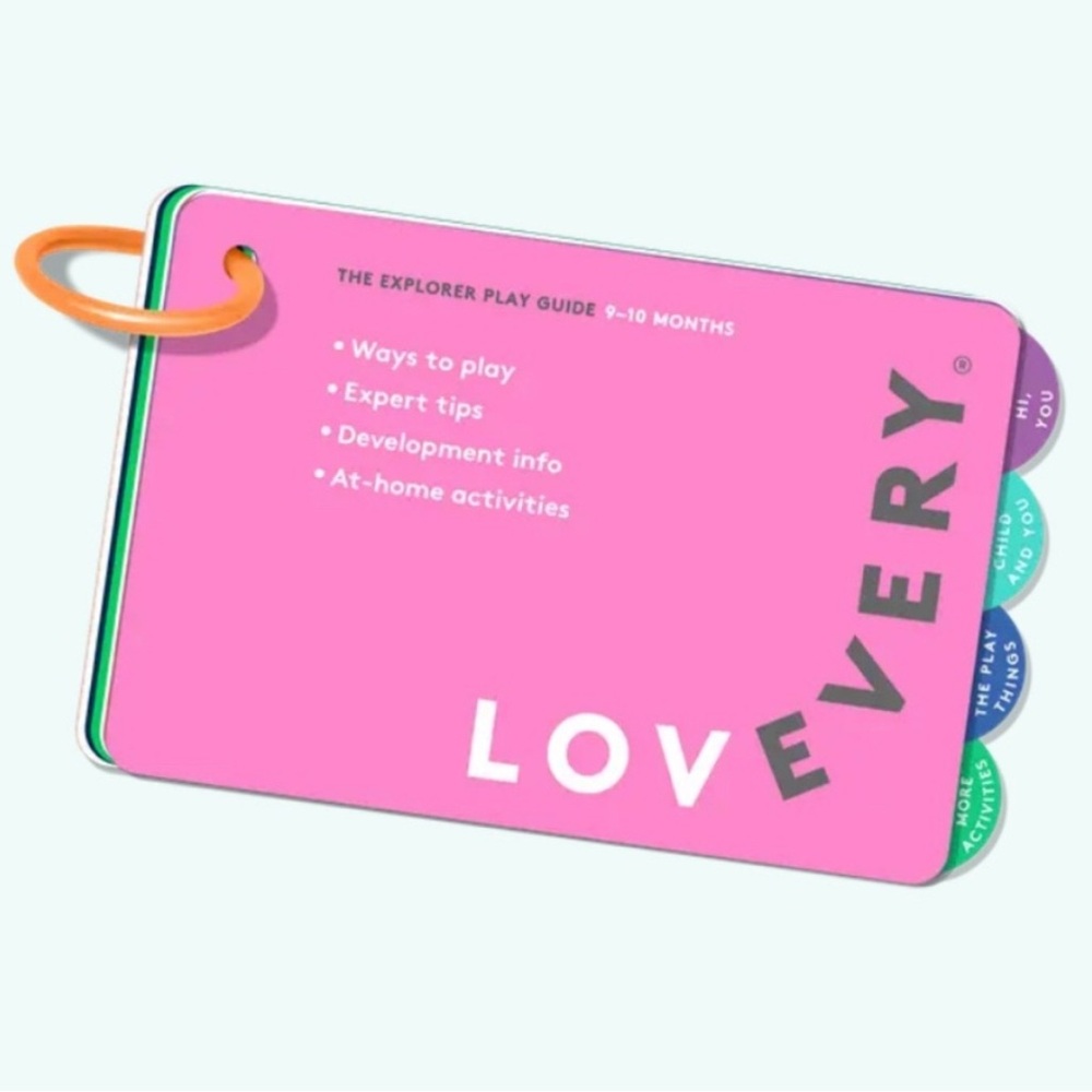 LOVEVERY- Vibrant Pink The Explorer 9-10 months Play Guide